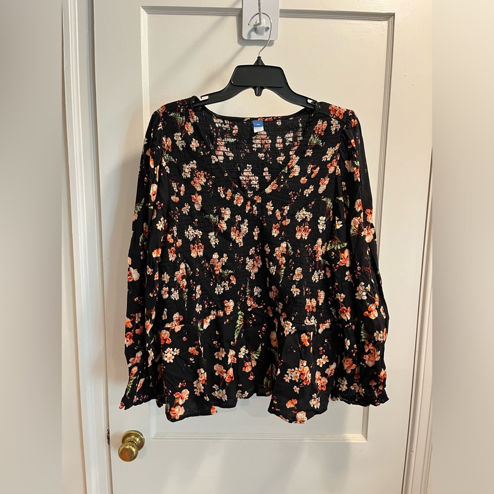 Floral long sleeve shirt
